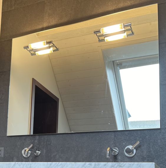 Badzimmer Spiegel inkl. 2 Leuchten
