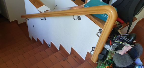Handlauf für Treppe Buche massiv