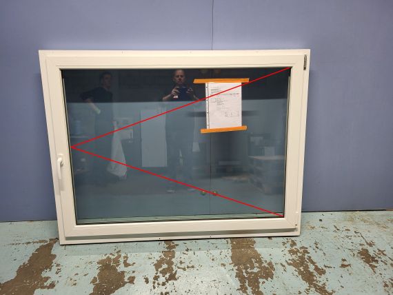 Fenster 1-flügelig / 3-fach Verglasung (0,6 W/m² K)