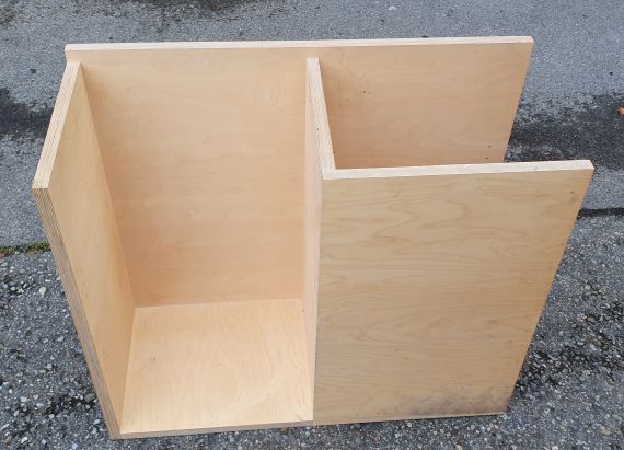 Tischfuss- Tischsockel- Tischunderbauten, Holz Multiplex Birke, massiv