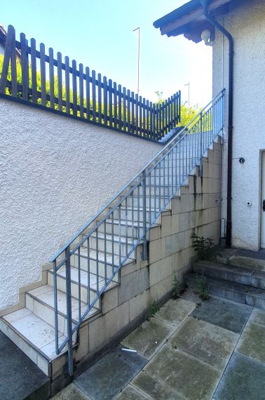 Treppen- Aussentreppen-Geländer, Metall massiv
