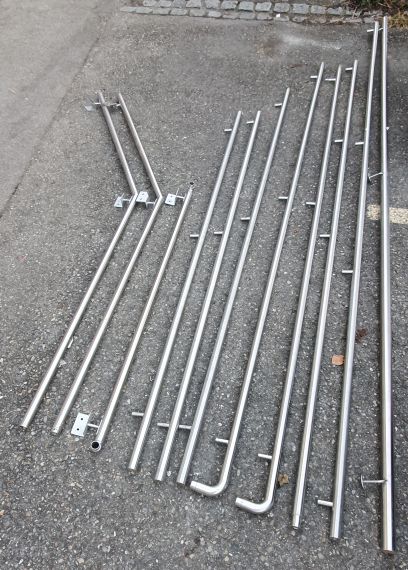 Treppen- Wandhandlauf aus Edelstahl