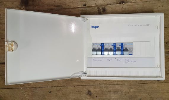 kl Sicherungskasten f Wohnung