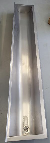 Waschrinne Edelstahl 240m Art. 25-000-000224