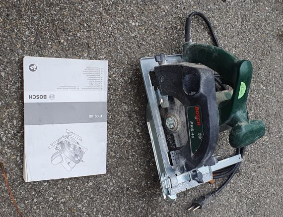 Kreissäge von Bosch, PKS 40, grün, mit Kabel