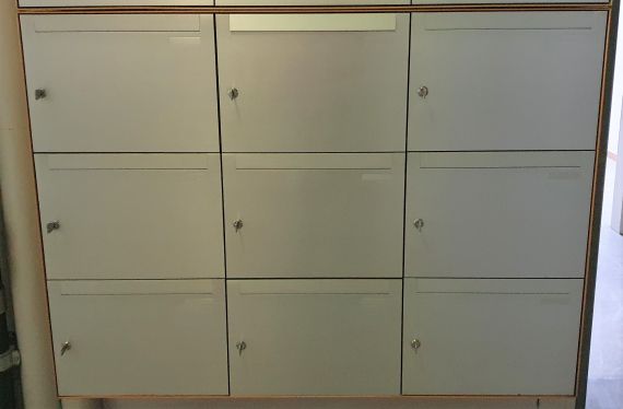 Alu Briefkasten 9-er ohne Milchkästli