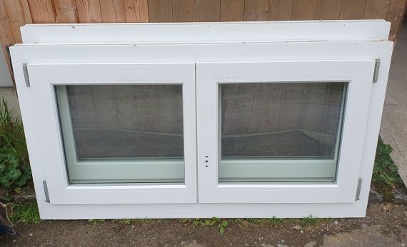Fenster- Kunststofffenster, 2 Flüglig, IV, DK, Querformat