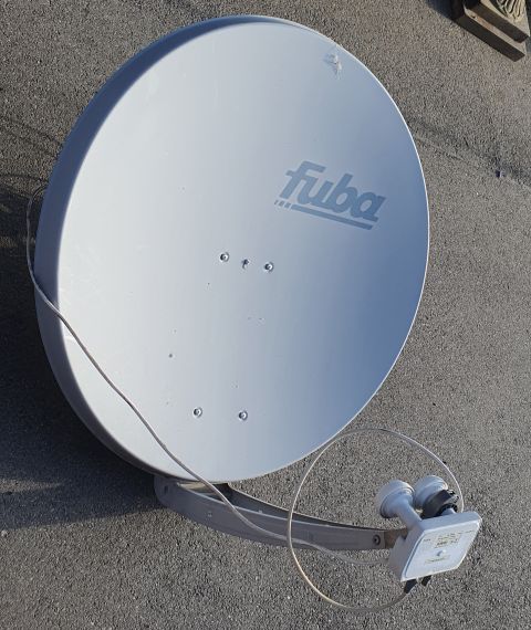 Satellitenschüssel- Fuba, 85cm, Aluminium anthrazit