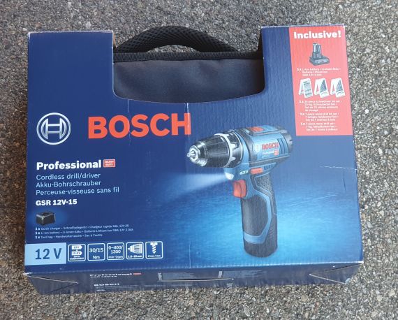 Akkuschrauber, Bosch Professional, Koffer mit 2 Akkus, Neugerät