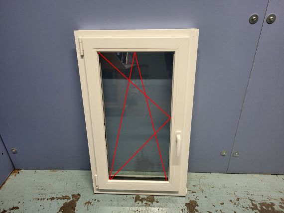 Fenster 1-flügelig / 3-fach Verglasung (0,6 W/m² K)