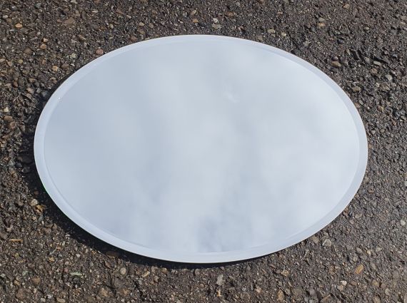Spiegel- Oval mit Facettenschliff