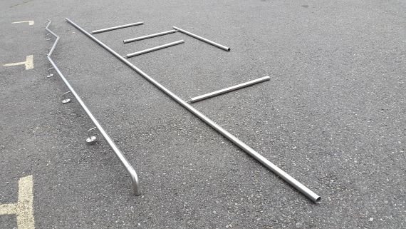 Chromstahlhandlauf