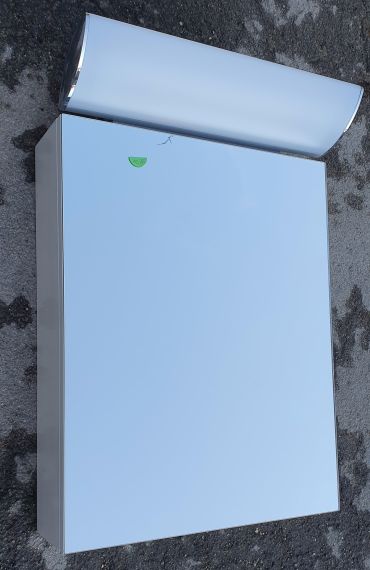 1 - Flügliger Spiegelschrank : Schneider 55cm breit, Mod: FLS 55/FL mit 2 x 15 W