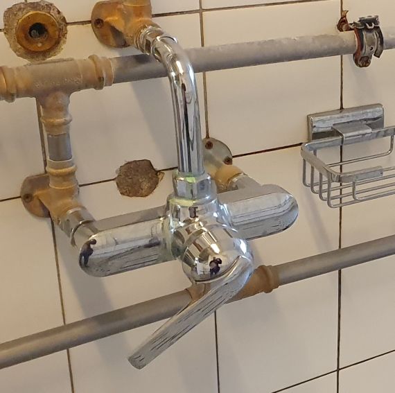Duschmischer KWC, verchromt, für Wandmontage